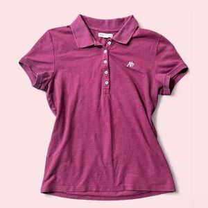 Aeropostale Magenta Polo Shirt